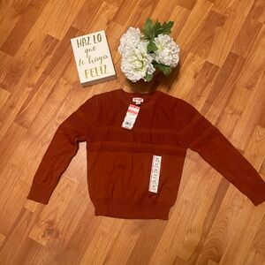 Cat & Jack Kids Rust Crew Neck Top